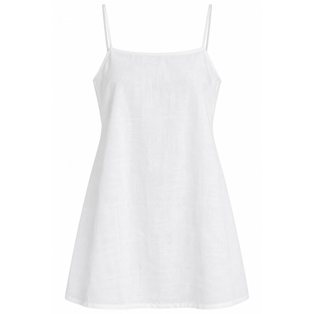 Quince 100% European Linen Mini Skort Dress Large Linen Shift Dress Lined Pocket
